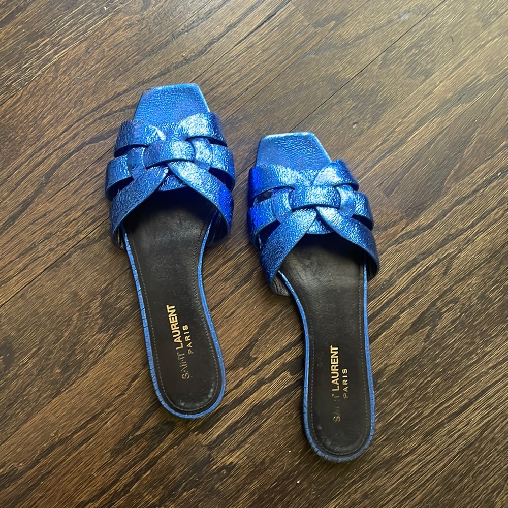 Authentic Saint Laurent Nu Pied Slides